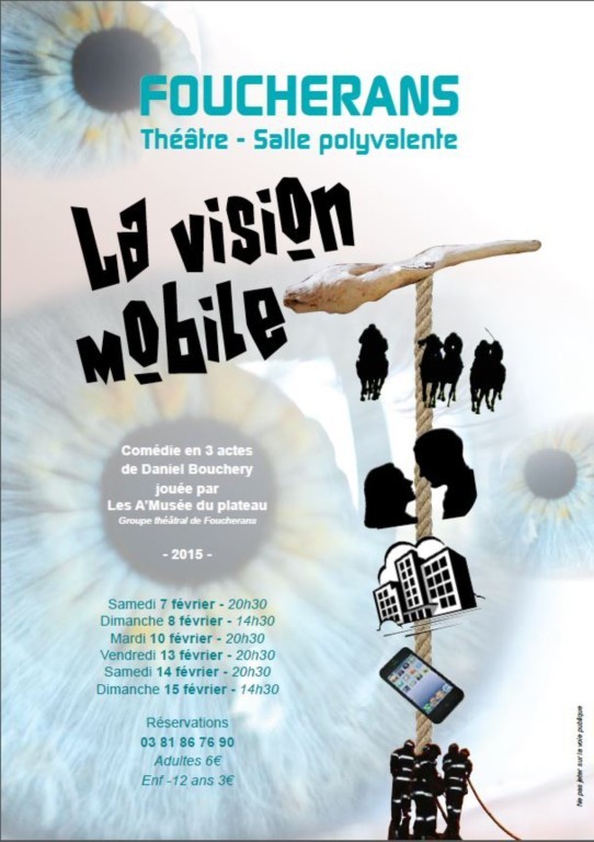 Affiche vision mobile, troupe Les A'musée du plateau