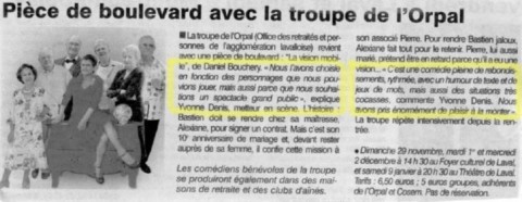 Article de presse de l'Orpal