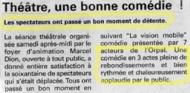 Article de presse