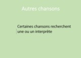 Autres chansons